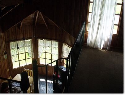 Interior de una cabaņa en Villa Turismo