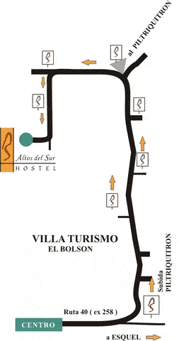 Mapa para llegar al Hostel